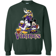Mickey Mouse Minnesota Vikings American Football Nfl Sports Shirt Crewneck Pullover Sweatshirt Crewneck Pullover Sweatshirt - amzapparel