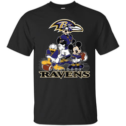 Mickey Mouse Baltimore Ravens American Football Nfl Sports Shirt Men Cotton T-Shirt