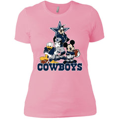 Mickey Mouse Dallas Cowboys American Football Nfl Sports Shirt Women Cotton T-Shirt Women Cotton T-Shirt - amzapparel
