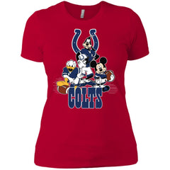 Mickey Mouse Indianapolis Colts American Football Nfl Sports Shirt Women Cotton T-Shirt Women Cotton T-Shirt - amzapparel