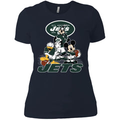 Mickey Mouse New York Jets American Football Nfl Sports Shirt Women Cotton T-Shirt Women Cotton T-Shirt - amzapparel