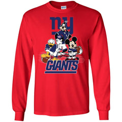 Mickey Mouse New York Giants American Football Nfl Sports Shirt Men Long Sleeve Shirt Men Long Sleeve Shirt - amzapparel