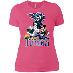 Mickey Mouse Tennessee Titans American Football Nfl Sports Shirt Women Cotton T-Shirt Women Cotton T-Shirt - amzapparel
