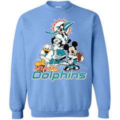 Mickey Mouse Miami Dolphins American Football Nfl Sports Shirt Crewneck Pullover Sweatshirt Crewneck Pullover Sweatshirt - amzapparel