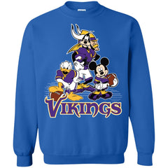 Mickey Mouse Minnesota Vikings American Football Nfl Sports Shirt Crewneck Pullover Sweatshirt Crewneck Pullover Sweatshirt - amzapparel