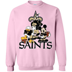 Mickey Mouse New Orleans Saints American Football Nfl Sports Shirt Crewneck Pullover Sweatshirt Crewneck Pullover Sweatshirt - amzapparel