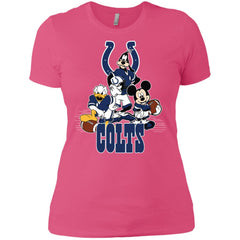 Mickey Mouse Indianapolis Colts American Football Nfl Sports Shirt Women Cotton T-Shirt Women Cotton T-Shirt - amzapparel