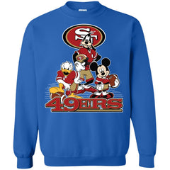 Mickey Mouse San Francisco 49ers American Football Nfl Sports Shirt Crewneck Pullover Sweatshirt Crewneck Pullover Sweatshirt - amzapparel