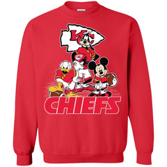 Mickey Mouse Kansas City Chiefs American Football Nfl Sports Shirt Crewneck Pullover Sweatshirt Crewneck Pullover Sweatshirt - amzapparel