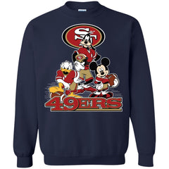 Mickey Mouse San Francisco 49ers American Football Nfl Sports Shirt Crewneck Pullover Sweatshirt Crewneck Pullover Sweatshirt - amzapparel