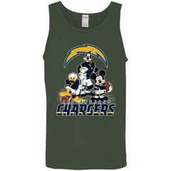 Mickey Mouse Los Angeles Chargers American Football Nfl Sports Shirt Men Cotton Tank Men Cotton Tank - amzapparel
