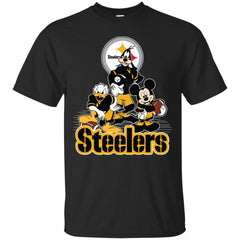 Mickey Mouse Pittsburgh Steelers American Football Nfl Sports Shirt Men Cotton T-Shirt Men Cotton T-Shirt - amzapparel