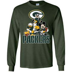 NFL Football Green Bay Packers Cheerful Mickey Mouse Shirt Youth T-Shirt