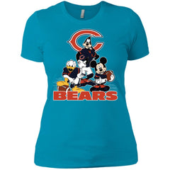 Mickey Mouse Chicago Bears American Football Nfl Sports Shirt Women Cotton T-Shirt Women Cotton T-Shirt - amzapparel