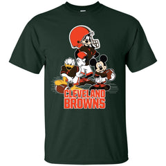 Mickey Mouse Cleveland Browns American Football Nfl Sports Shirt Men Cotton T-Shirt Men Cotton T-Shirt - amzapparel