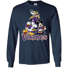 Mickey Mouse Minnesota Vikings American Football Nfl Sports Shirt Men Long Sleeve Shirt Men Long Sleeve Shirt - amzapparel