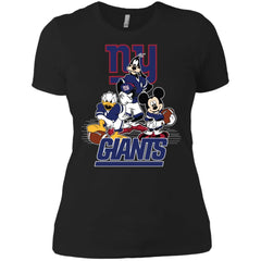 Mickey Mouse New York Giants American Football Nfl Sports Shirt Women Cotton T-Shirt Women Cotton T-Shirt - amzapparel