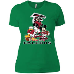 Mickey Mouse Atlanta Falcons American Football Nfl Sports Shirt Women Cotton T-Shirt Women Cotton T-Shirt - amzapparel