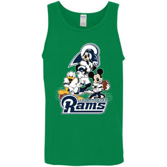 Mickey Mouse Los Angeles Rams American Football Nfl Sports Shirt Men Cotton Tank Men Cotton Tank - amzapparel