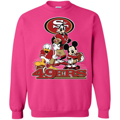 Mickey Mouse San Francisco 49ers American Football Nfl Sports Shirt Crewneck Pullover Sweatshirt Crewneck Pullover Sweatshirt - amzapparel