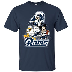 Mickey Mouse Los Angeles Rams American Football Nfl Sports Shirt Men Cotton T-Shirt Men Cotton T-Shirt - amzapparel