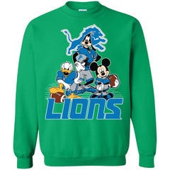 Mickey Mouse Detroit Lions American Football Nfl Sports Shirt Crewneck Pullover Sweatshirt Crewneck Pullover Sweatshirt - amzapparel