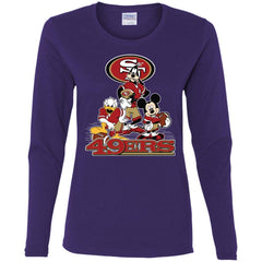 Mickey Mouse San Francisco 49ers American Football Nfl Sports Shirt Women Long Sleeve Shirt Women Long Sleeve Shirt - amzapparel