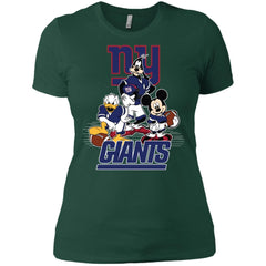 Mickey Mouse New York Giants American Football Nfl Sports Shirt Women Cotton T-Shirt Women Cotton T-Shirt - amzapparel