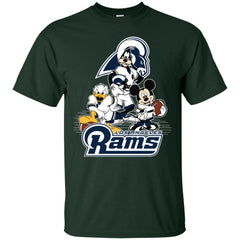 Mickey Mouse Los Angeles Rams American Football Nfl Sports Shirt Men Cotton T-Shirt Men Cotton T-Shirt - amzapparel