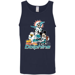 Mickey Mouse Miami Dolphins American Football Nfl Sports Shirt Men Cotton Tank Men Cotton Tank - amzapparel
