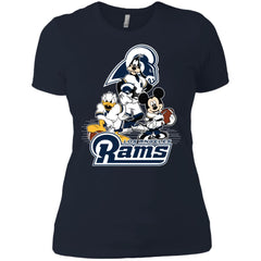 Mickey Mouse Los Angeles Rams American Football Nfl Sports Shirt Women Cotton T-Shirt Women Cotton T-Shirt - amzapparel