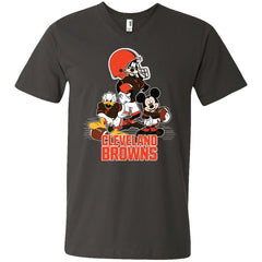 Mickey Mouse Cleveland Browns American Football Nfl Sports Shirt Men V-Neck T-Shirt Men V-Neck T-Shirt - amzapparel