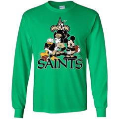 Mickey Mouse New Orleans Saints American Football Nfl Sports Shirt Men Long Sleeve Shirt Men Long Sleeve Shirt - amzapparel