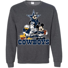 Mickey Mouse Dallas Cowboys American Football Nfl Sports Shirt Crewneck Pullover Sweatshirt Crewneck Pullover Sweatshirt - amzapparel