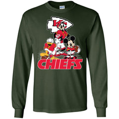 Mickey Mouse Kansas City Chiefs American Football Nfl Sports Shirt Men Long Sleeve Shirt Men Long Sleeve Shirt - amzapparel
