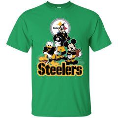 Mickey Mouse Pittsburgh Steelers American Football Nfl Sports Shirt Men Cotton T-Shirt Men Cotton T-Shirt - amzapparel