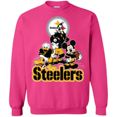 Mickey Mouse Pittsburgh Steelers American Football Nfl Sports Shirt Crewneck Pullover Sweatshirt Crewneck Pullover Sweatshirt - amzapparel