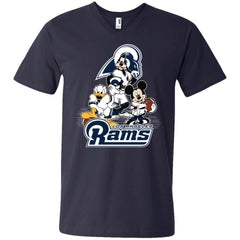 Mickey Mouse Los Angeles Rams American Football Nfl Sports Shirt Men V-Neck T-Shirt Men V-Neck T-Shirt - amzapparel