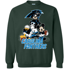 Mickey Mouse Carolina Panthers American Football Nfl Sports Shirt Crewneck Pullover Sweatshirt Crewneck Pullover Sweatshirt - amzapparel