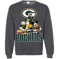 Mickey Mouse Green Bay Packer American Football Nfl Sports Shirt Crewneck Pullover Sweatshirt Crewneck Pullover Sweatshirt - amzapparel