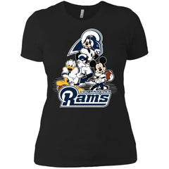 Mickey Mouse Los Angeles Rams American Football Nfl Sports Shirt Women Cotton T-Shirt Women Cotton T-Shirt - amzapparel