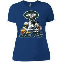 Mickey Mouse New York Jets American Football Nfl Sports Shirt Women Cotton T-Shirt Women Cotton T-Shirt - amzapparel