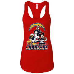 Mickey Mouse Los Angeles Chargers American Football Nfl Sports Shirt Women Tank Top Women Tank Top - amzapparel