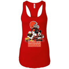 Mickey Mouse Cleveland Browns American Football Nfl Sports Shirt Women Tank Top Women Tank Top - amzapparel