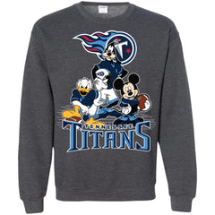 Mickey Mouse Tennessee Titans American Football Nfl Sports Shirt Crewneck Pullover Sweatshirt Crewneck Pullover Sweatshirt - amzapparel