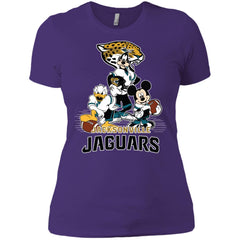 Mickey Mouse Jacksonville Jaguar American Football Nfl Sports Shirt Women Cotton T-Shirt Women Cotton T-Shirt - amzapparel