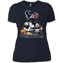 Mickey Mouse Houston Texans American Football Nfl Sports Shirt Women Cotton T-Shirt Women Cotton T-Shirt - amzapparel