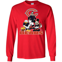 Mickey Mouse Chicago Bears American Football Nfl Sports Shirt Men Long Sleeve Shirt Men Long Sleeve Shirt - amzapparel