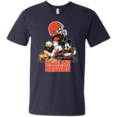 Mickey Mouse Cleveland Browns American Football Nfl Sports Shirt Men V-Neck T-Shirt Men V-Neck T-Shirt - amzapparel