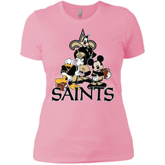 Mickey Mouse New Orleans Saints American Football Nfl Sports Shirt Women Cotton T-Shirt Women Cotton T-Shirt - amzapparel